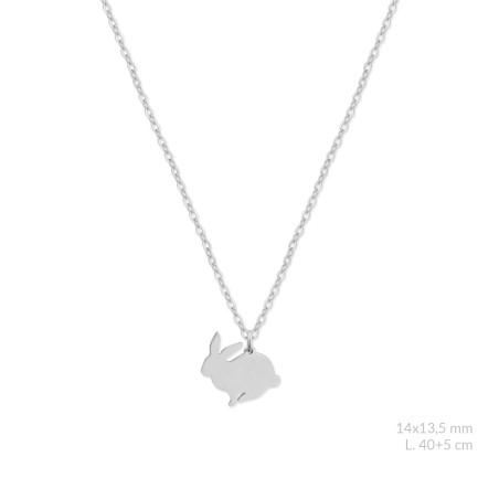 Silver necklace | Rabbit