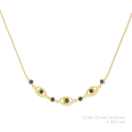 Sautoir en Argent avec oxyde de zirconium