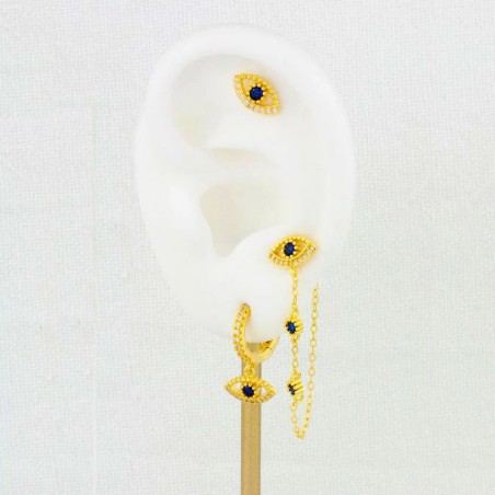 Silver earrings with cubic zirconium