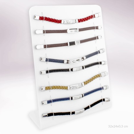 Expositor - 8 pulseiras de Aço