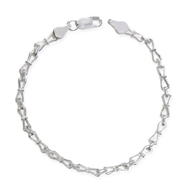 Pulsera Plata Lisa Plateada