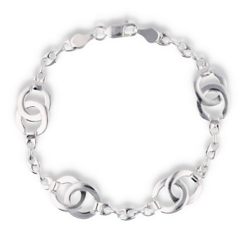 Pulsera Plata Lisa Plateada 2