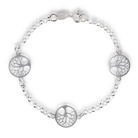 Pulsera Plata Lisa Plateada