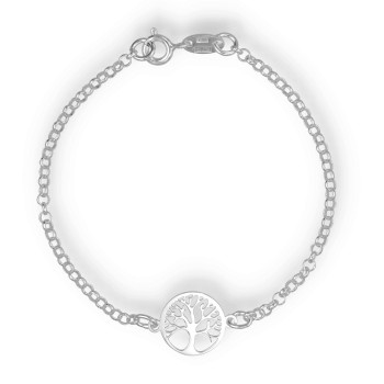 Pulsera Plata Lisa Plateada