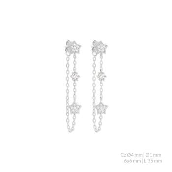 Pendientes de Plata de Ley...