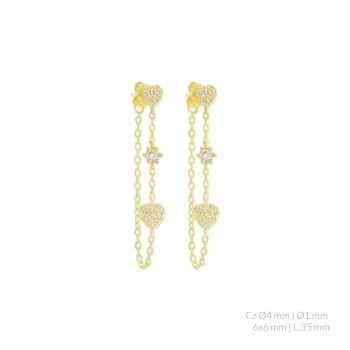 Boucles d'oreilles en...