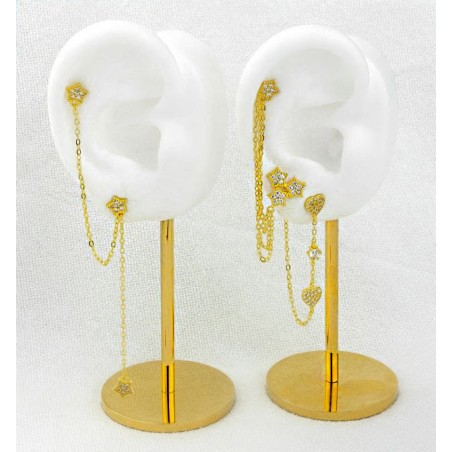 Boucles d'oreilles en Argent avec oxyde de zirconium