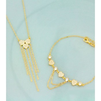 Silver necklace with cubic... 2