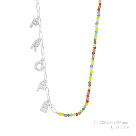 Sautoir en Argent avec oxyde de zirconium