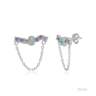 Boucles d'oreilles Zircons