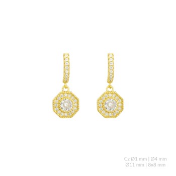 Brincos de Prata Esterlina...