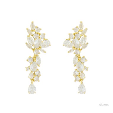 Boucles d'oreilles en Argent avec oxyde de zirconium