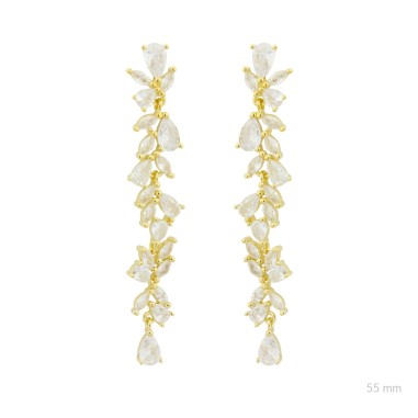 Boucles d'oreilles en Argent avec oxyde de zirconium