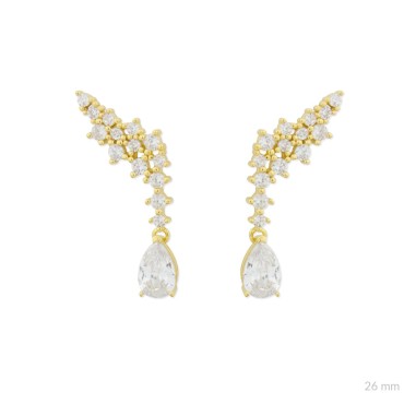 Boucles d'oreilles en Argent avec oxyde de zirconium