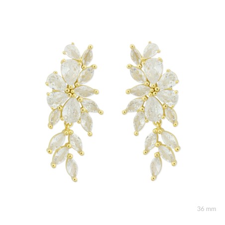 Boucles d'oreilles en Argent avec oxyde de zirconium