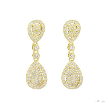 Boucles d'oreilles en Argent avec oxyde de zirconium