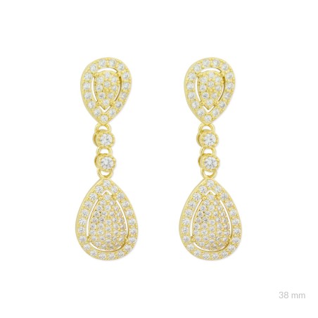 Boucles d'oreilles en Argent avec oxyde de zirconium