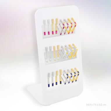 Display - 12 pairs of earrings