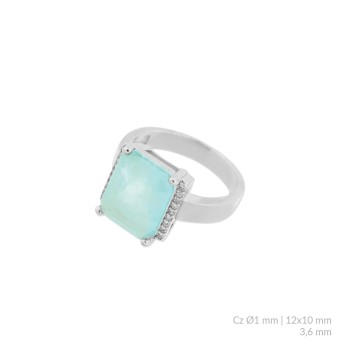 Bague en Argent avec oxyde...