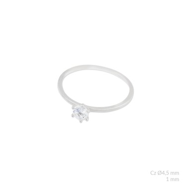 Bague en Argent avec oxyde de zirconium