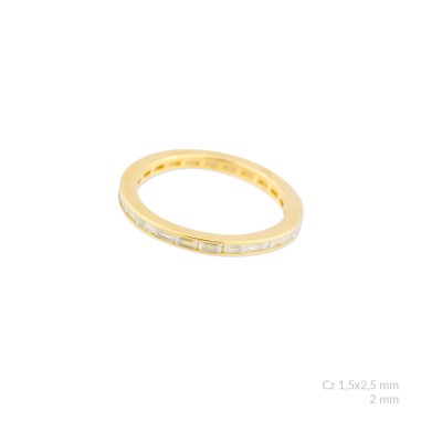 Bague en Argent avec oxyde de zirconium