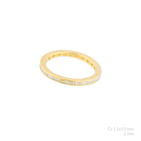 Bague en Argent avec oxyde de zirconium