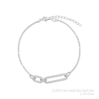 Bracelet en Argent avec...