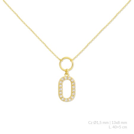 Sautoir en Argent avec oxyde de zirconium