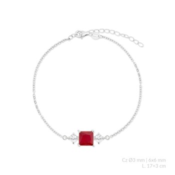 Pulsera de Plata de Ley con...