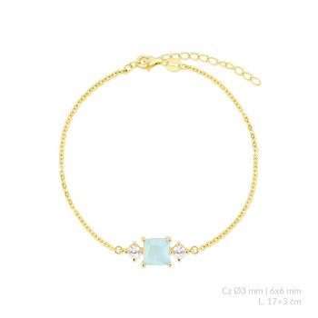 Pulsera de Plata de Ley con...