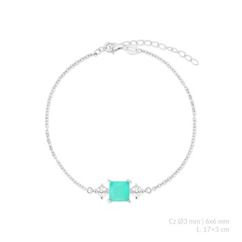 Pulsera de Plata de Ley con...