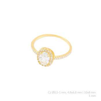 Anillo de Plata de Ley con...