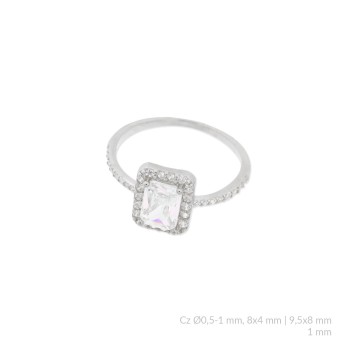 Bague en Argent avec oxyde...