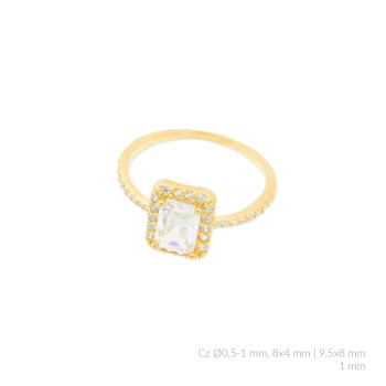 Bague en Argent avec oxyde...