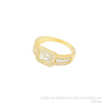 Anillo de Plata de Ley con...