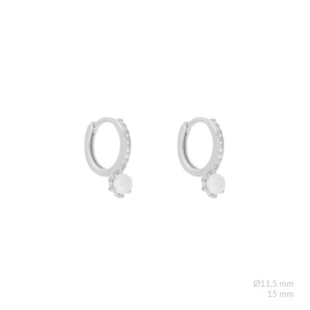 Silver earrings
