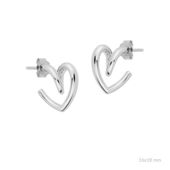 Silver earrings