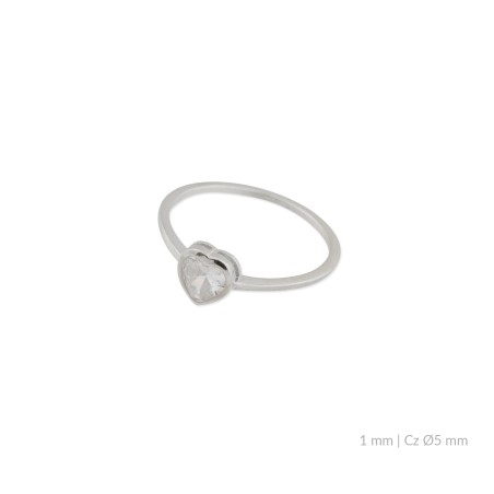 Bague en Argent avec oxyde de zirconium