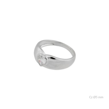 Bague en Argent avec oxyde de zirconium