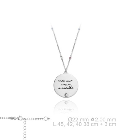 Silver Necklaces with Cubic Zirconium