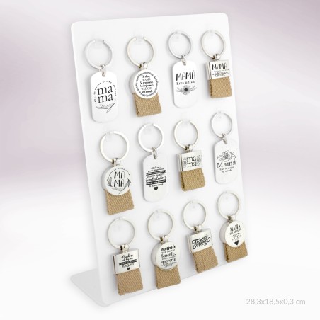 Display - 12 keyrings