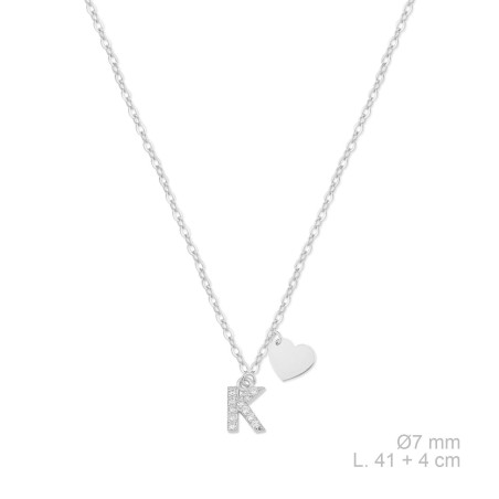 Sautoir en Argent avec oxyde de zirconium | K