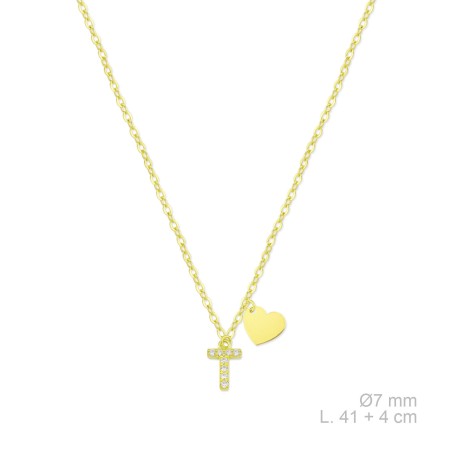 Gargantilha em Prata Esterlina com zircônia | T