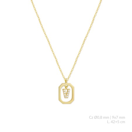 Gargantilha em Prata Esterlina | V