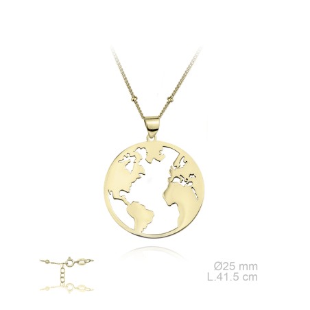 Gargantilla Mundo Calada 25mm