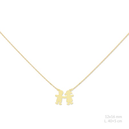 Silver necklace with cubic zirconium | Boy / Girl