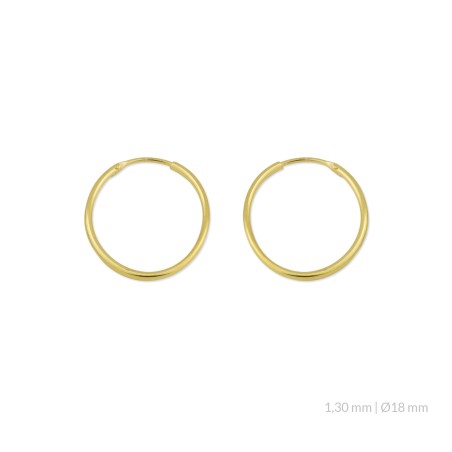 Aros Dorados 18mm Ø
