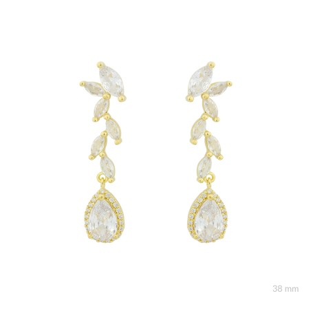 Boucles d'oreilles en Argent avec oxyde de zirconium