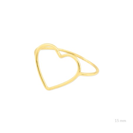 Sortija Corazón Dorada