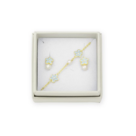 Argent Sterlin Pack - Boucles d'oreilles et bracelet